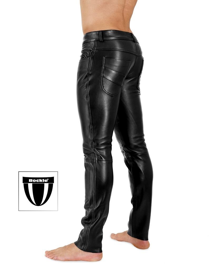 Bockle® 2021 STRETCH Tube Lamb Sexy Mens Leather Jeans Lederhosen Gay Real Leather