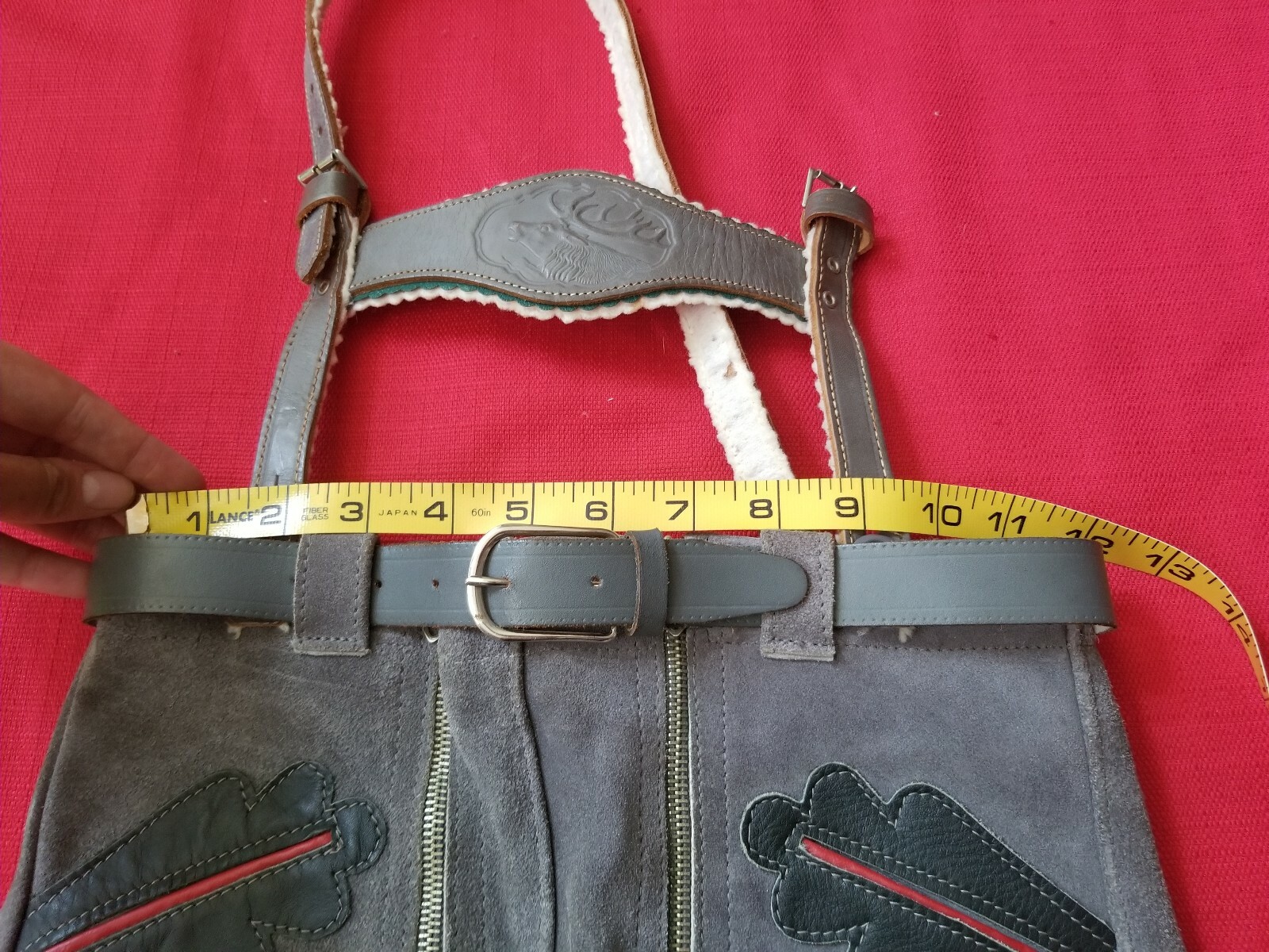 Vintage German Childrens Lederhosen suede Oktoberfest Shorts Size 5