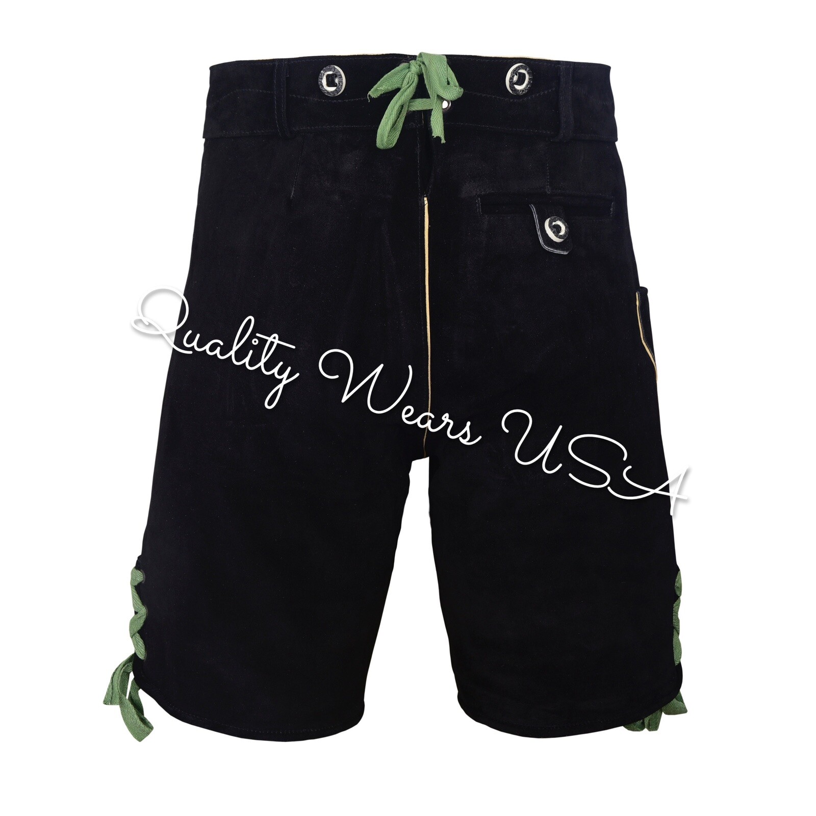 Men Authentic Lederhosen – Oktoberfest Lederhosen- Leather Short