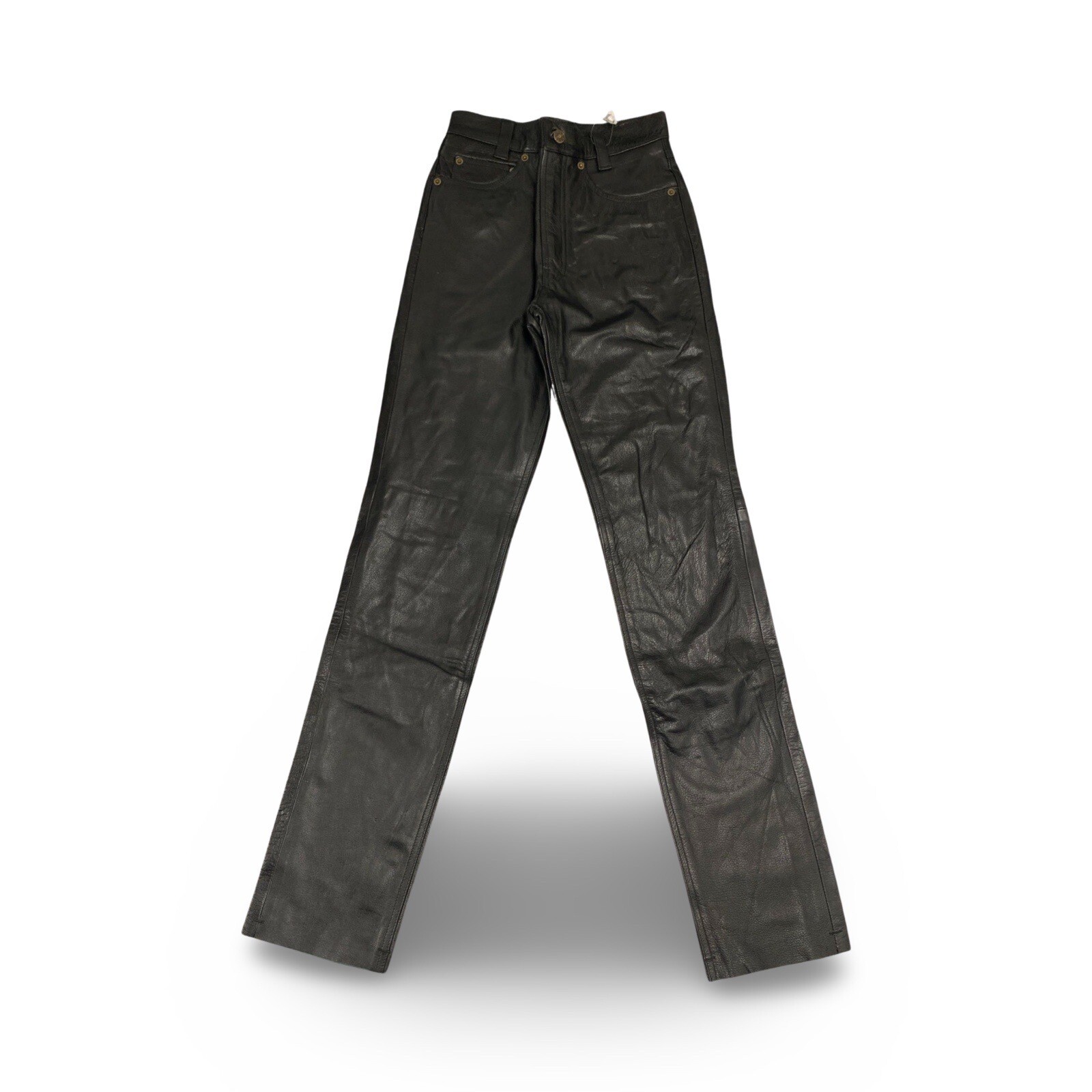 Herren Lederhose Echt Leder Hose Gr.26 Schwarz Sonderangebot Einzelstück