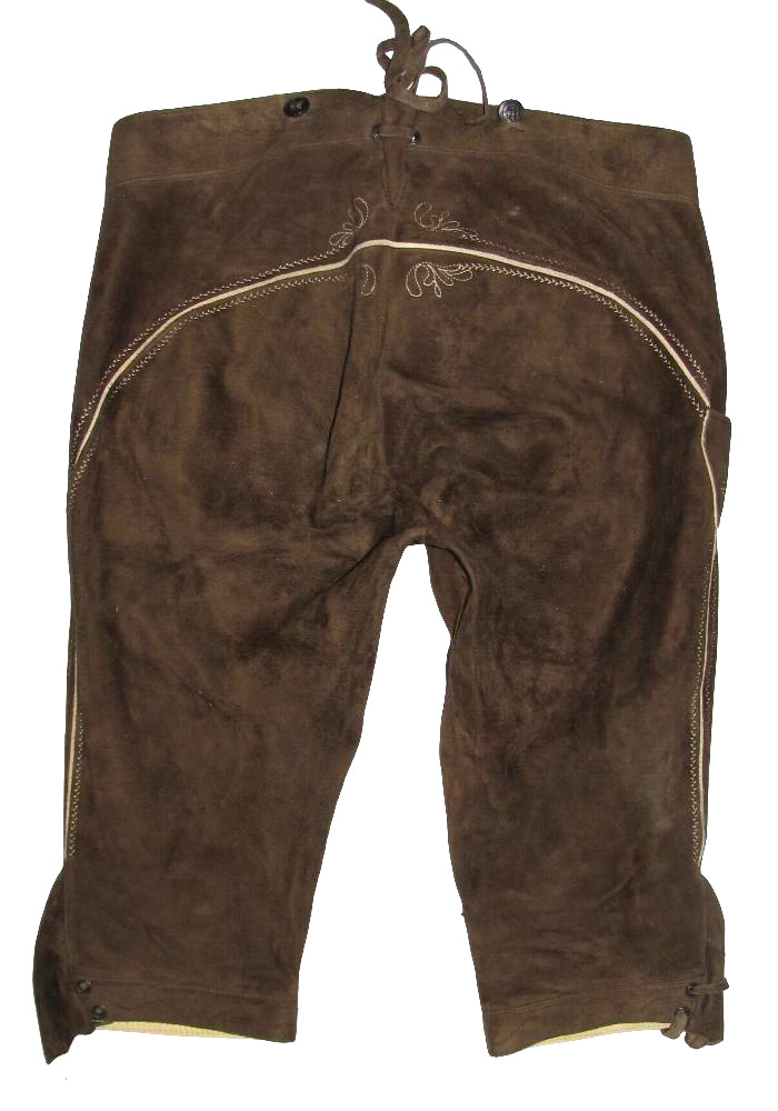 KARL KLÜBER – Traditional Costume Kniebund- Leather Pants/Costume IN Brown About