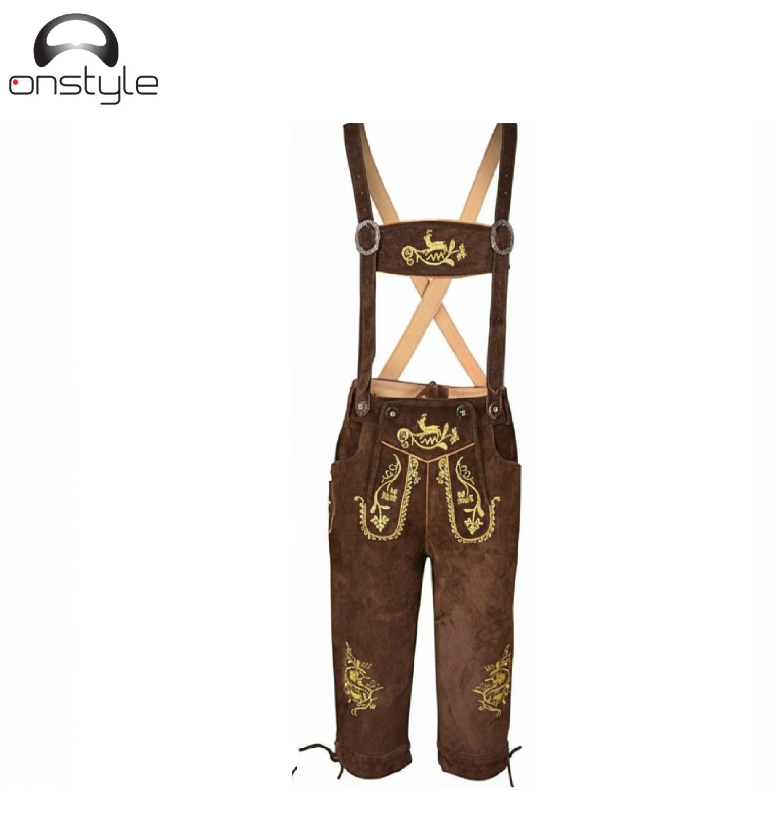 Premium Lederhosen Shorts -Men’s Bavarian Lederhosen Shorts – Traditional German