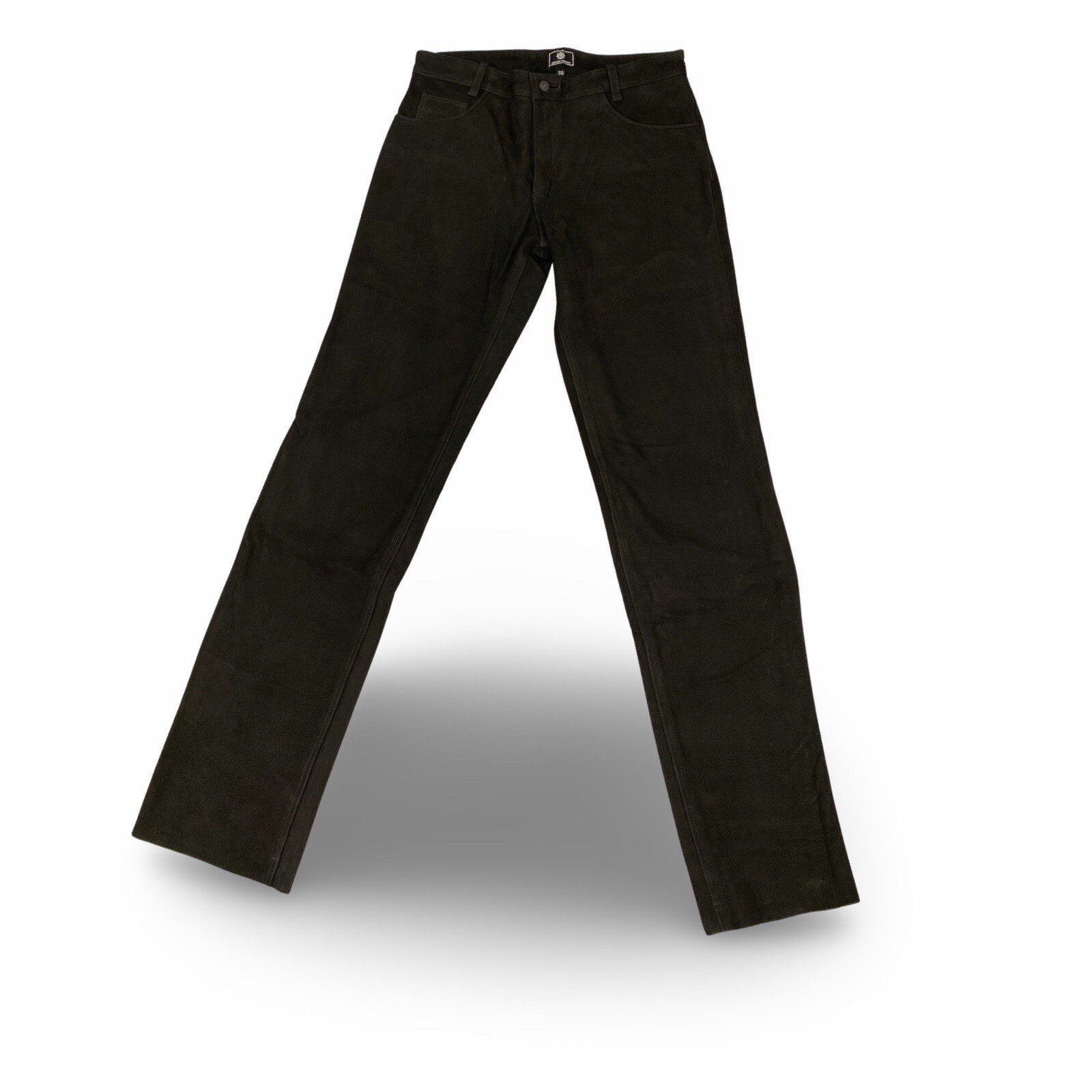 Herren Lederhose Echt Leder Hose Gr.38 Schwarz Sonderangebot Einzelstück