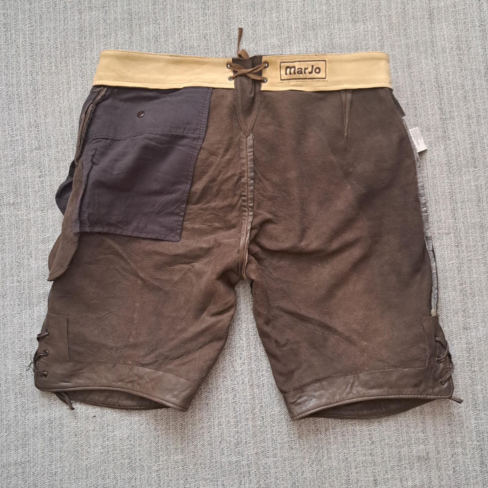 MarJo Lederhosen Men’s L / 52 Genuine Leather Trachten Oktoberfest Embroidered