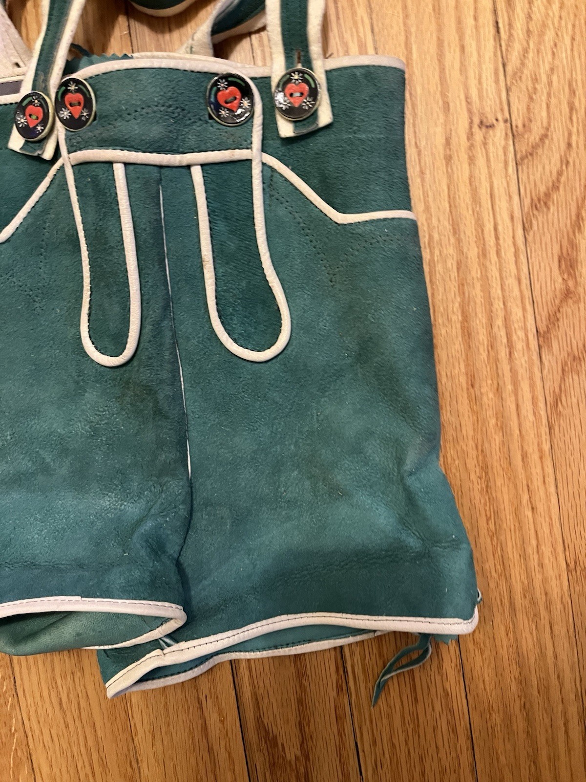 Vintage German Lederhosen Suede Leather Bavarian Boys- Child Shorts Octoberfest