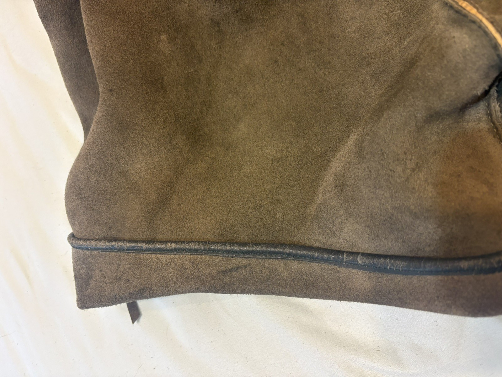 Vintage Men’s Bergfreund Suede Lederhosen Oktoberfest Loden green sz 48 1960s