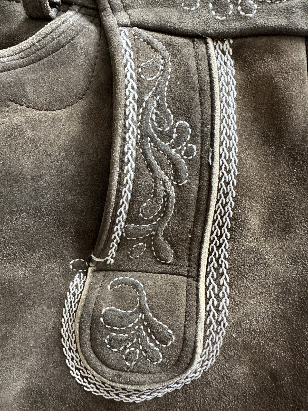 Deerskin Trousers Short Traditional Lederhosen Purest Custom Made Size 56-58 Excellent