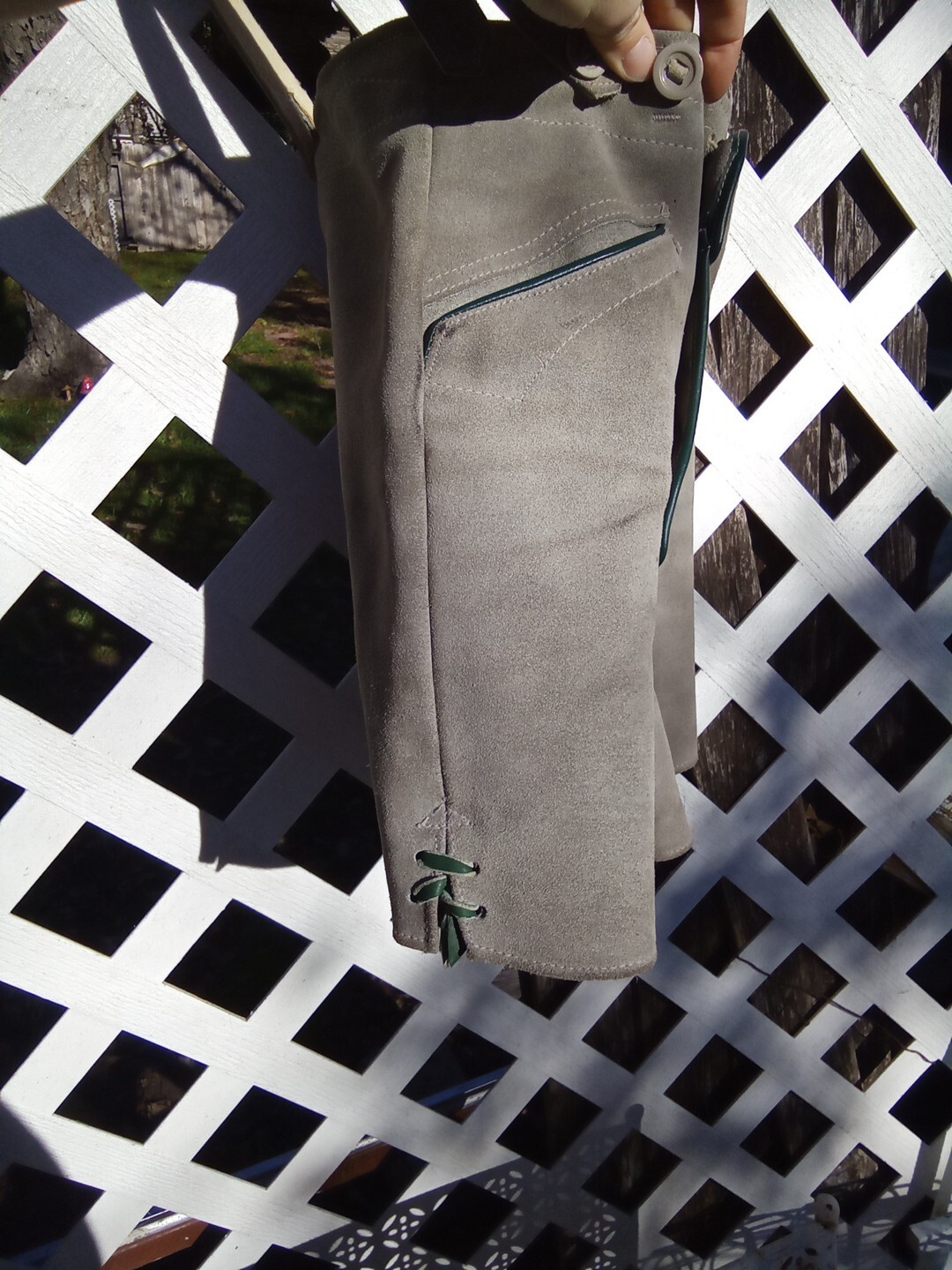 VINTAGE West Germany Lederhosen Oktoberfest Size. 12 Leather Shorts Suspen