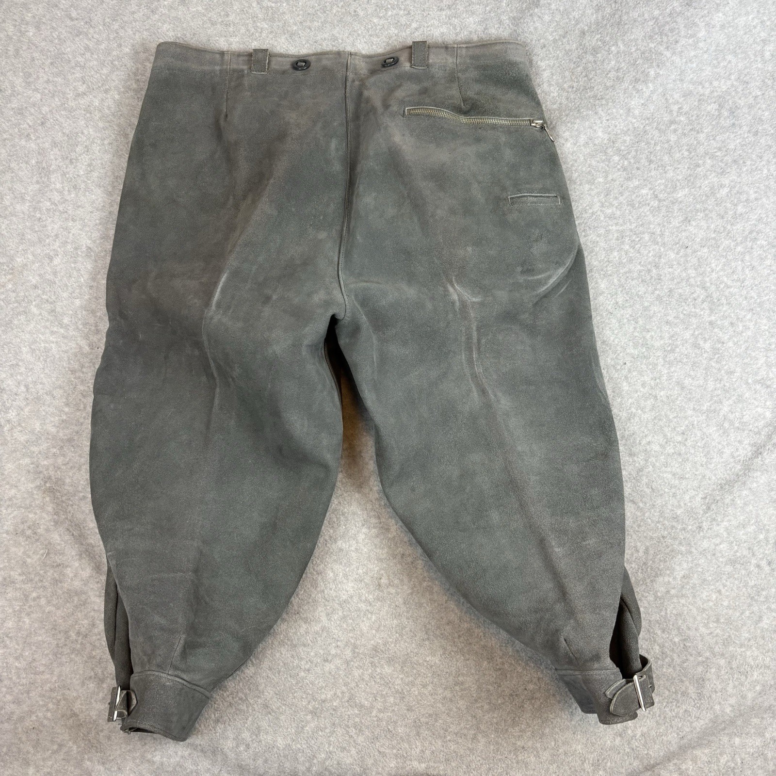 Men’s Traditional Costume Kniebund-Leather Pants Trousers 48 Dark Grey