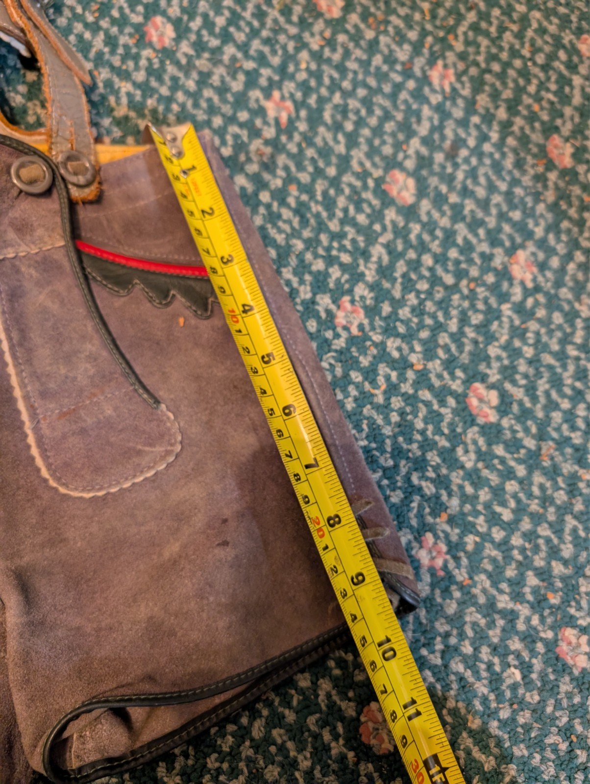 Boys/Toddler Oktoberfest German Gray/Green Lederhosen Leather Pants Child VTG