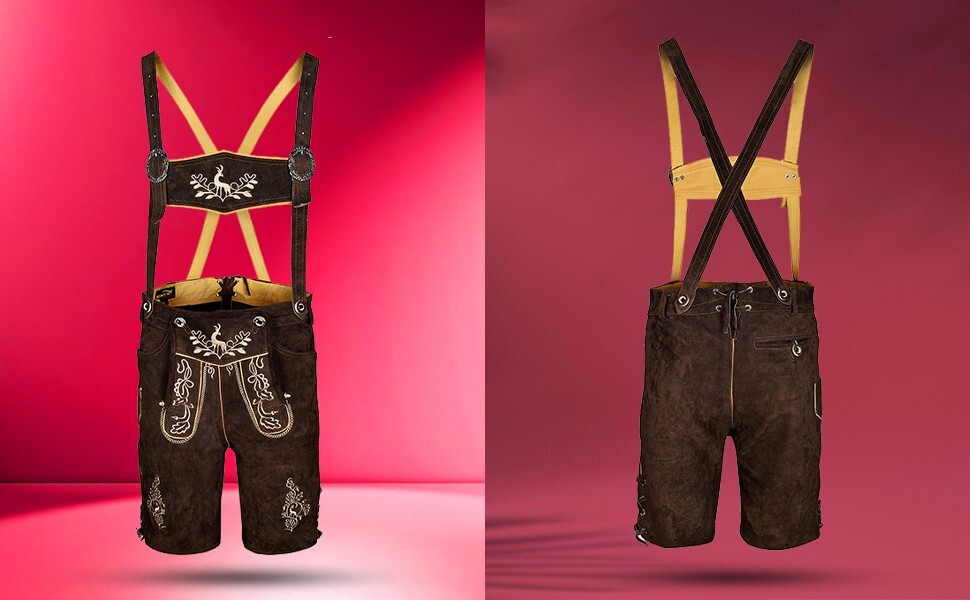 German Bavarian Lederhosen Otto Men Lederhosen Bavarian Oktoberfest Party Outfit
