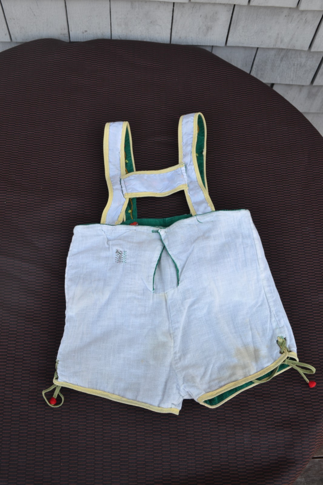 VTG Fabric Child’s Lederhosen Shorts made by Creazioni Angelo Alessandria