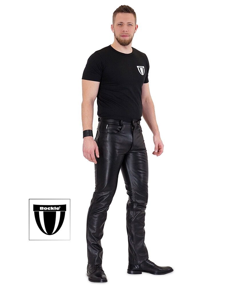 Bockle ® Bopo leather pants leather jeans men’s leather pants smooth leather