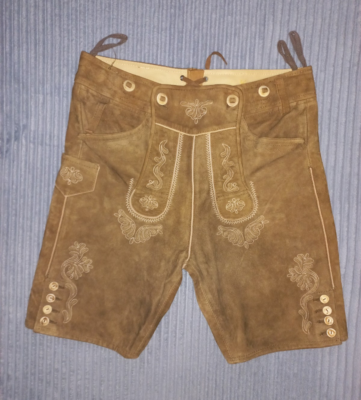 Almsach Lederhosen Trachten Oktoberfest Leather shorts (Size 48)