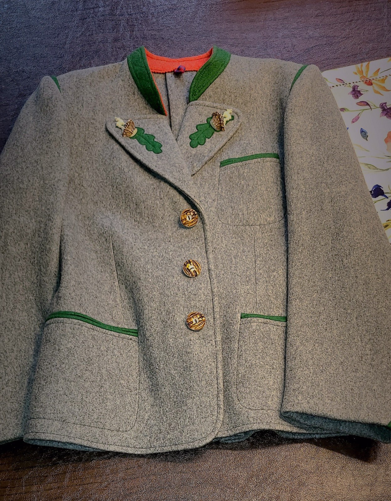 Vintage 1950s Germany Lederhosen & Wool Loden Jacket