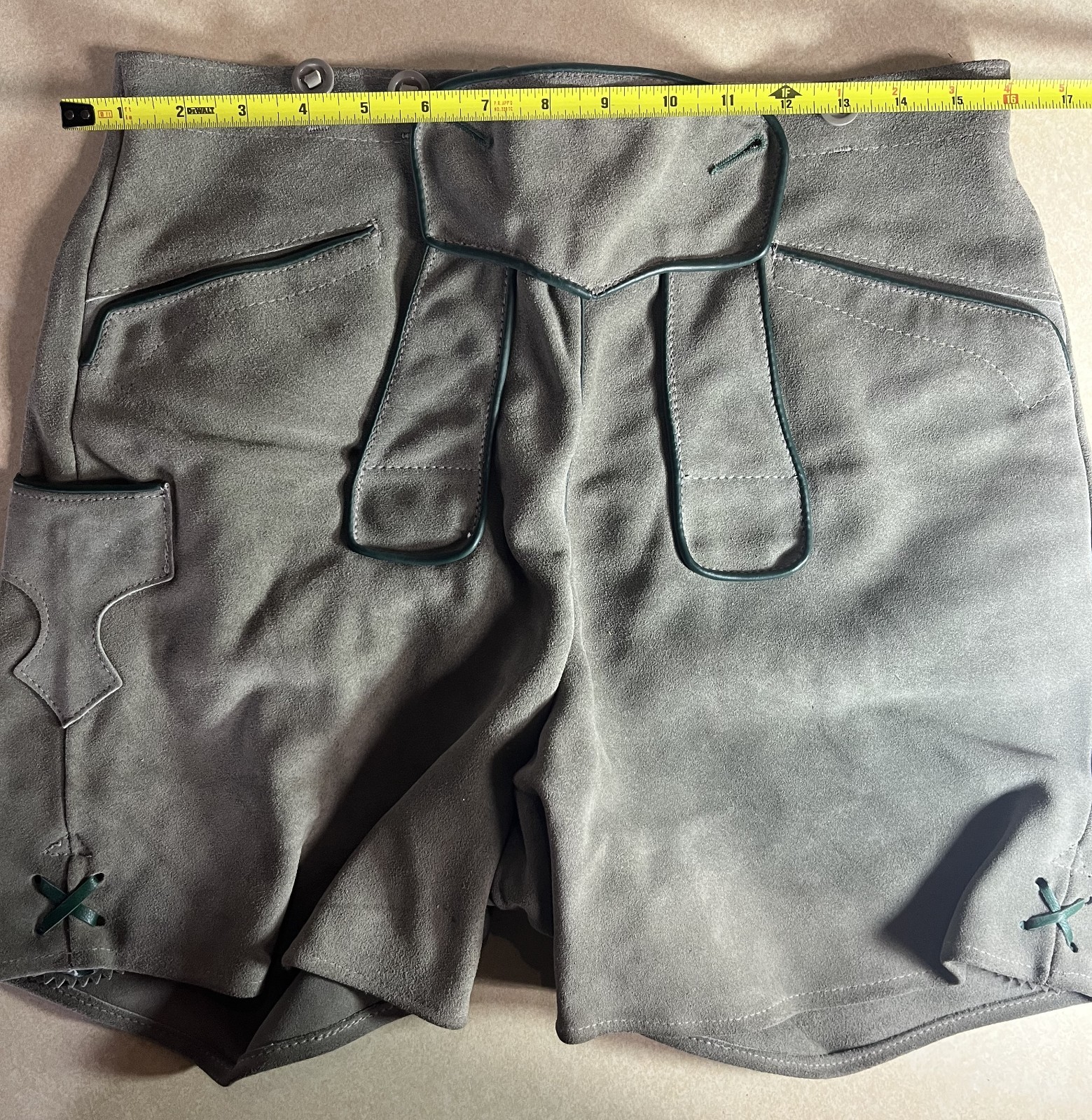 Authentic Leather Lederhosen w/Suspenders Made in Austria Size 42