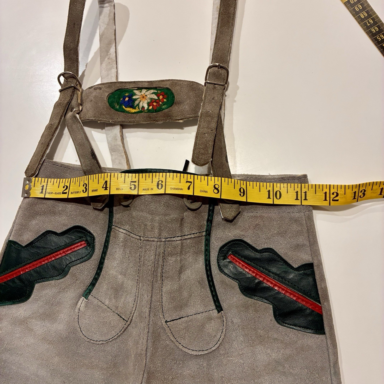 90’s Kids Lederhosen German Bavarian Suspenders Oktoberfest VTG Size In Photos