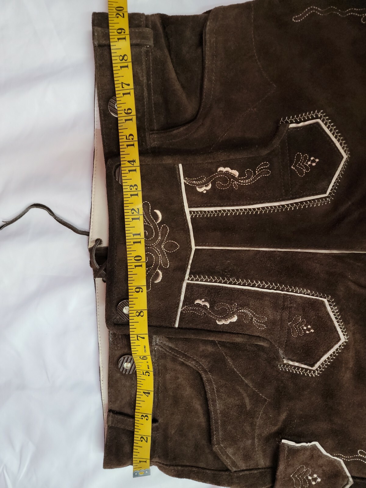 Lederhosen4U Real Leather Bavarian Shorts Size 54 #C3