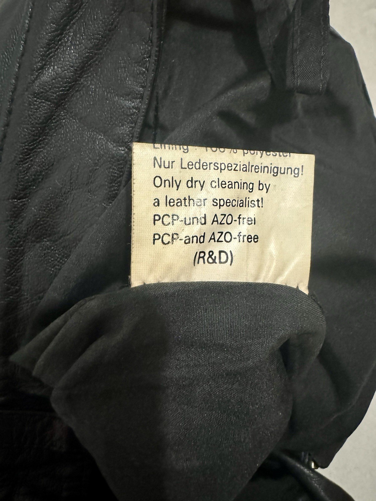 Genuine Leather Trousers Black