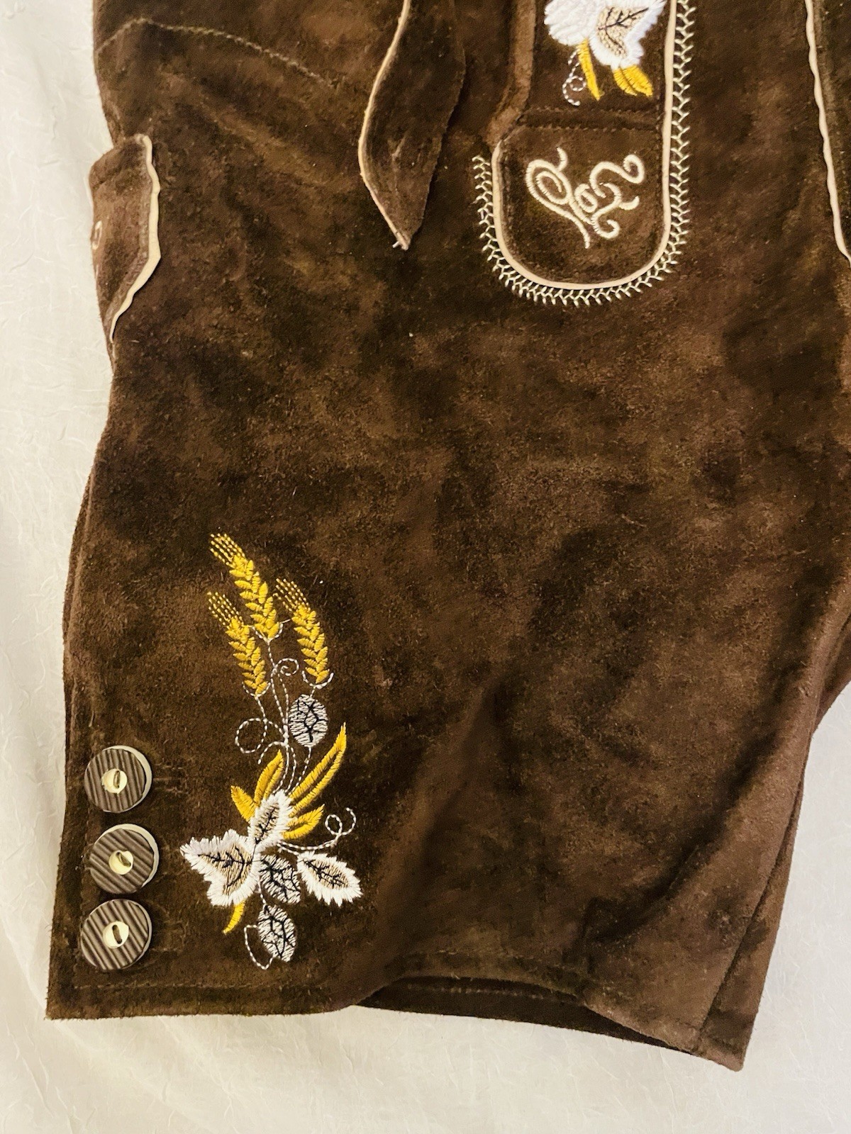 Oktoberfest Lederhosen – Authentic Bavarian Lederhosen-Suede Leather US 36 EU 52
