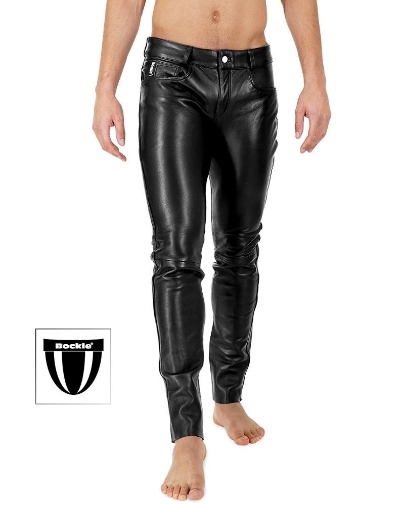 Bockle® 2021 STRETCH Tube Lamb Sexy Mens Leather Jeans Lederhosen Gay Real Leather