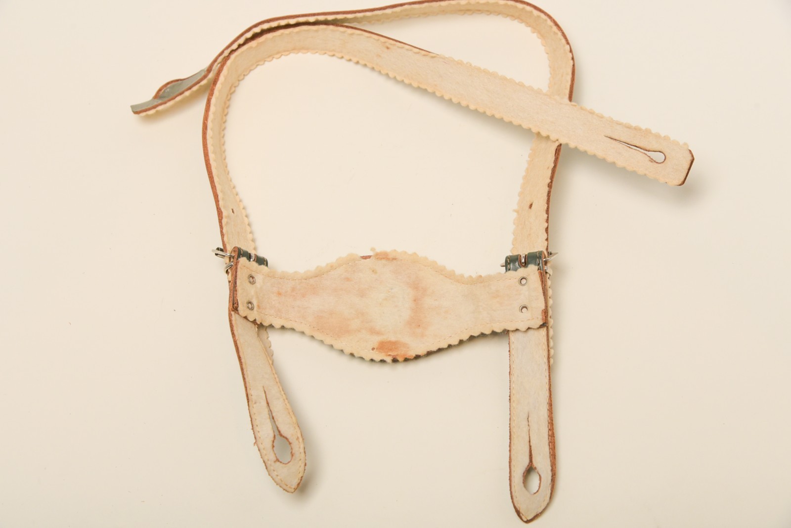 Vintage German Boys Lederhosen Suede Leather Shorts Suspenders Bavarian 1960s