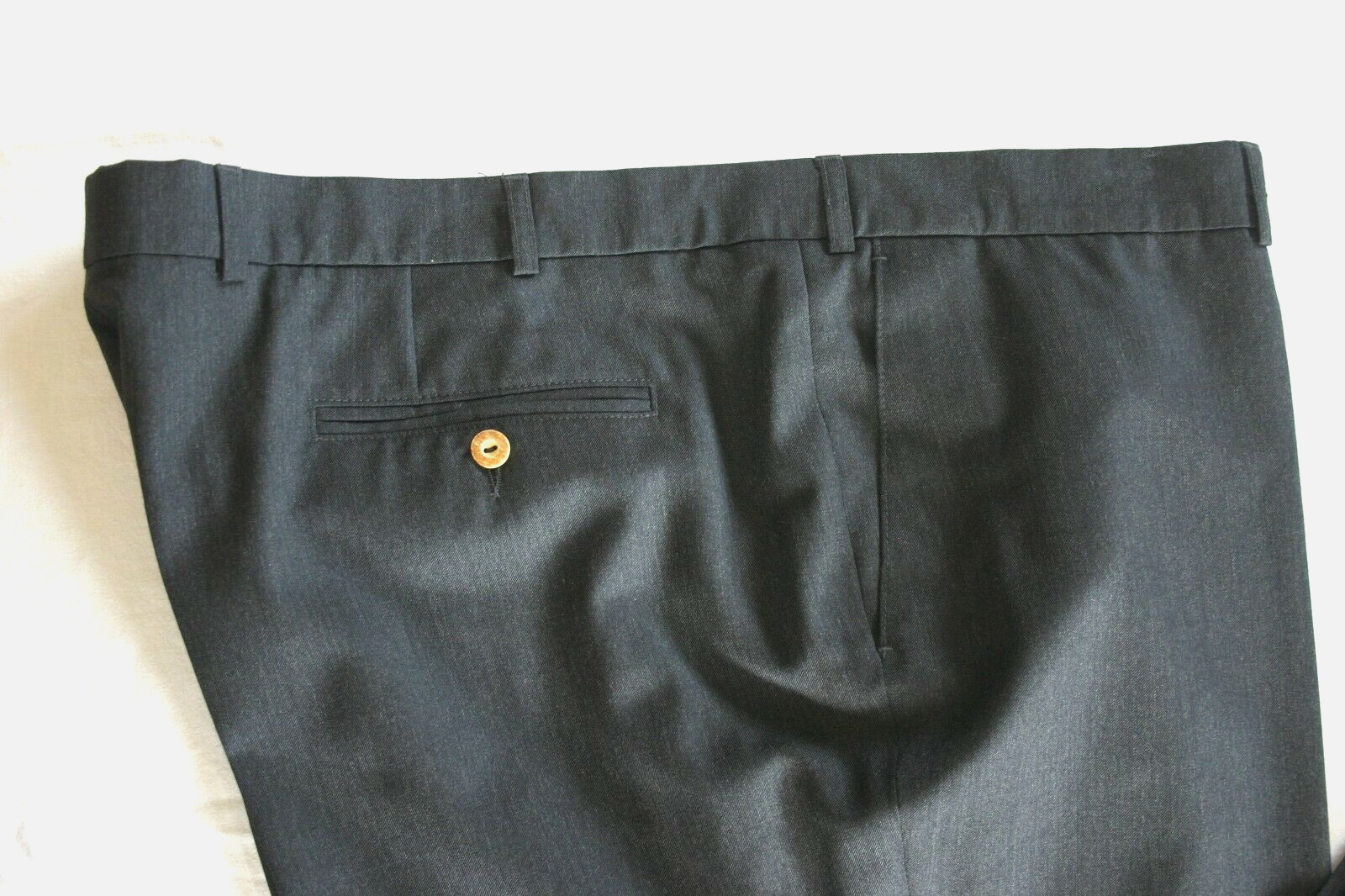 Traditional pants dress pants trousers costume suit virgin wool deer horn gray 31