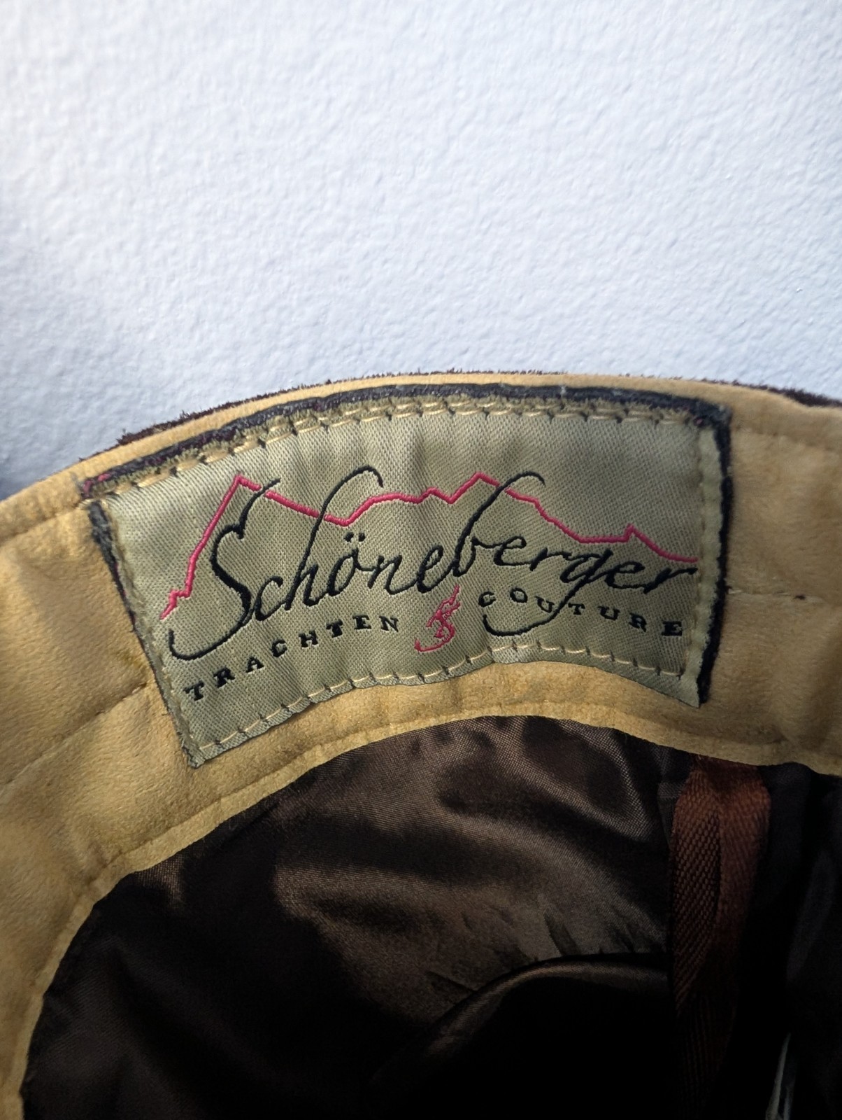 Schöneberger Trachten Lederhosen Shorts Sz 36 Brown Suede Leather Oktoberfest…