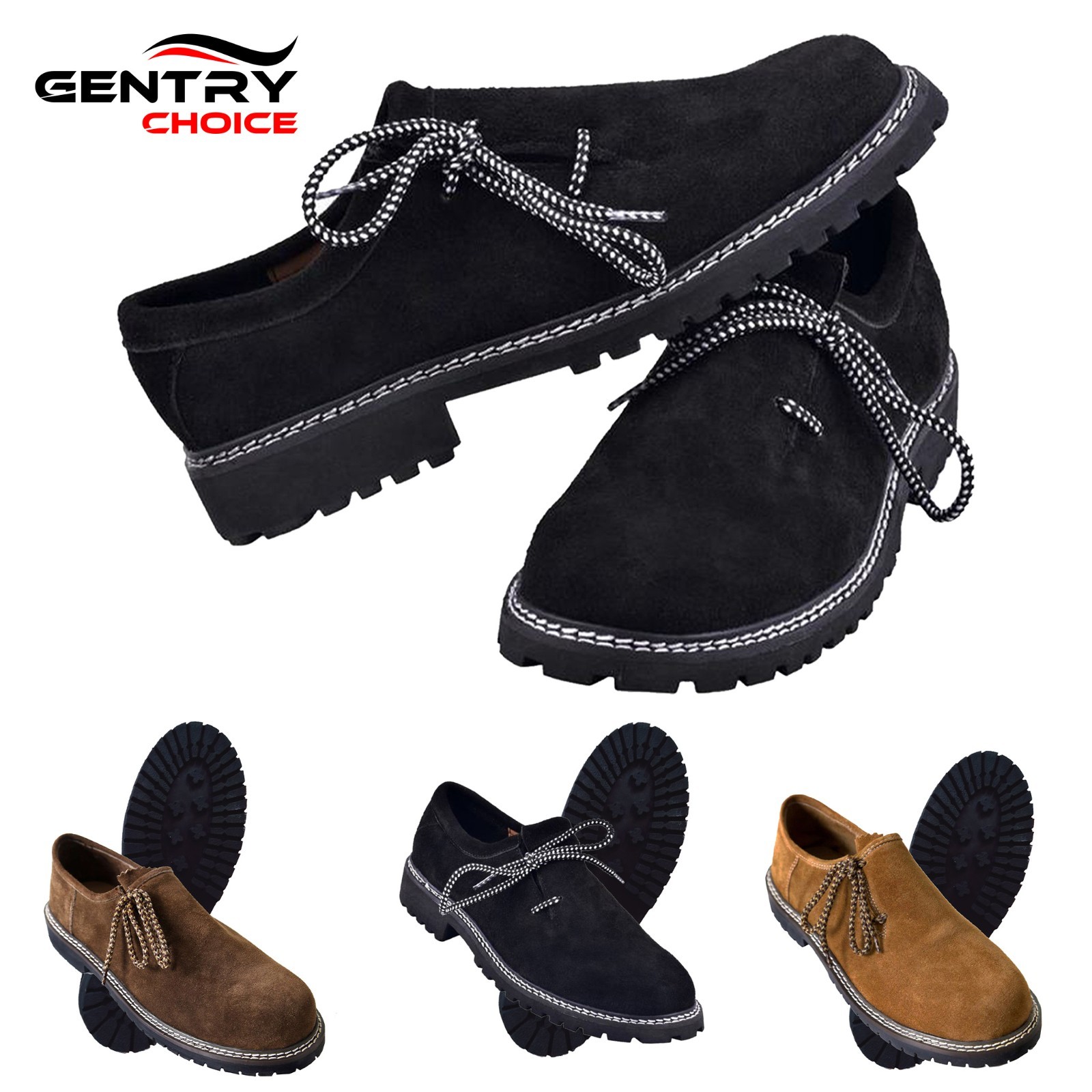 Complete Mens Lederhosen Outfit Oktoberfest Shirt Hat Socks Shoes Costume Set