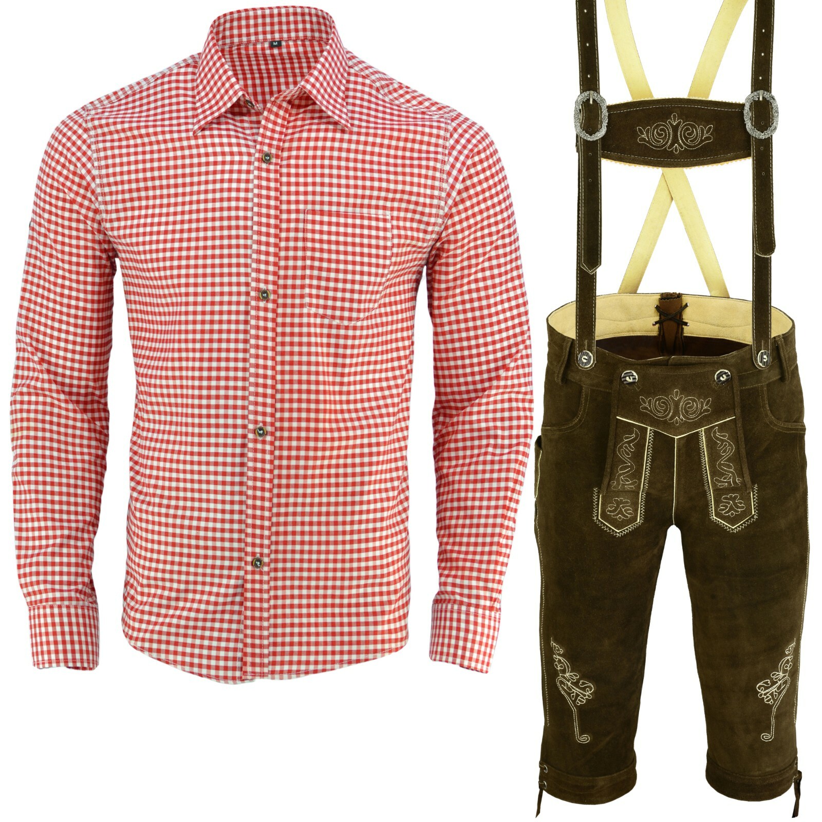 Lederhosen German Authentic Branded Lederhosen Bundhosen Trachten Leather Short