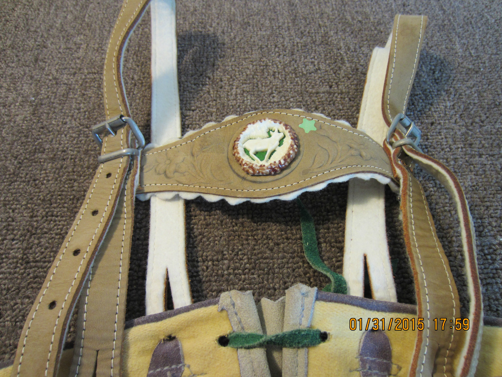 PR OF, CHILD’S “LEDERHOSEN” ( LEATHER PANTS )
