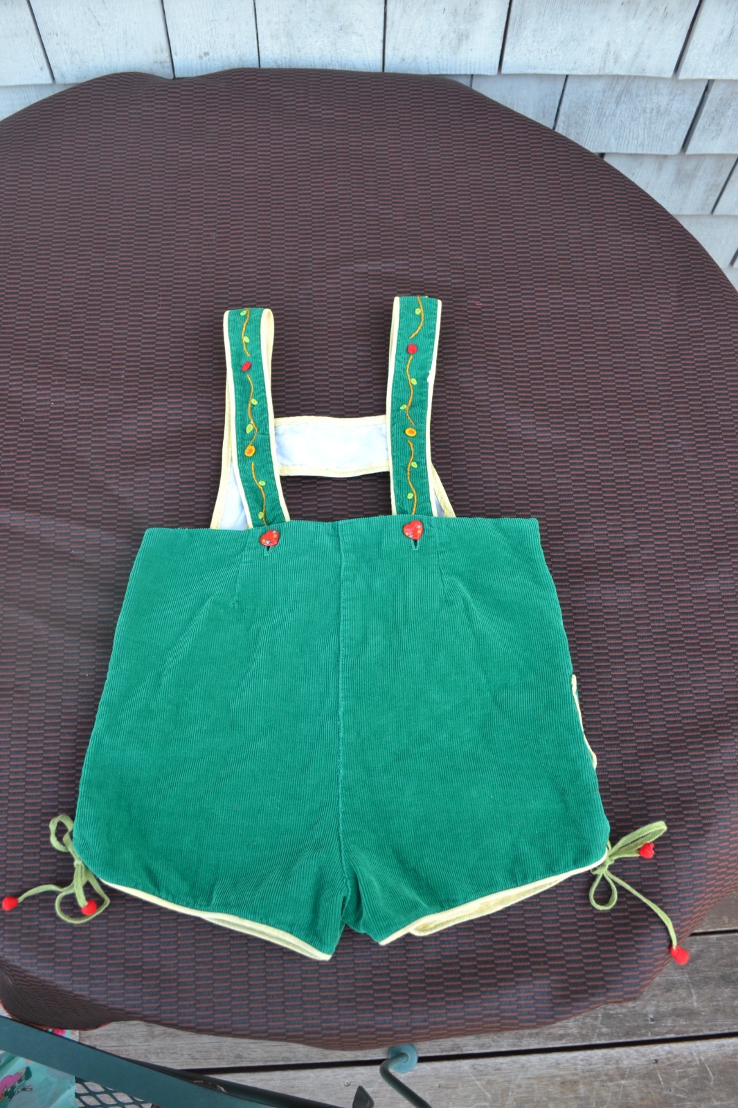 VTG Fabric Child’s Lederhosen Shorts made by Creazioni Angelo Alessandria