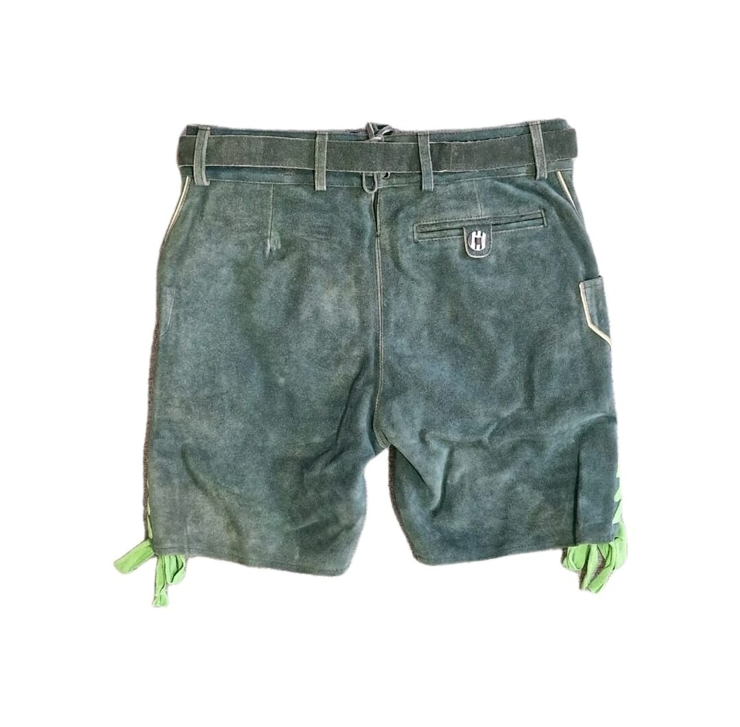 Men’s traditional Lederhosen Baverainlederhosen Oktoberfest pants with belt size 46-64