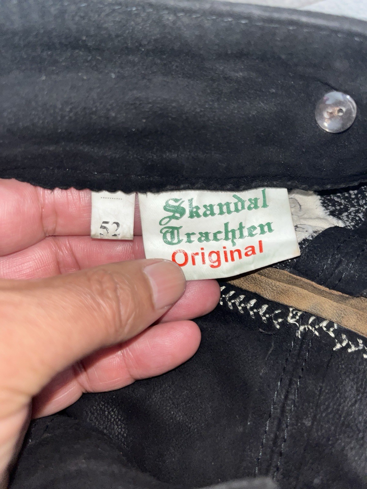 Traditional Lederhosen Scandal Costume! size 52, buck black