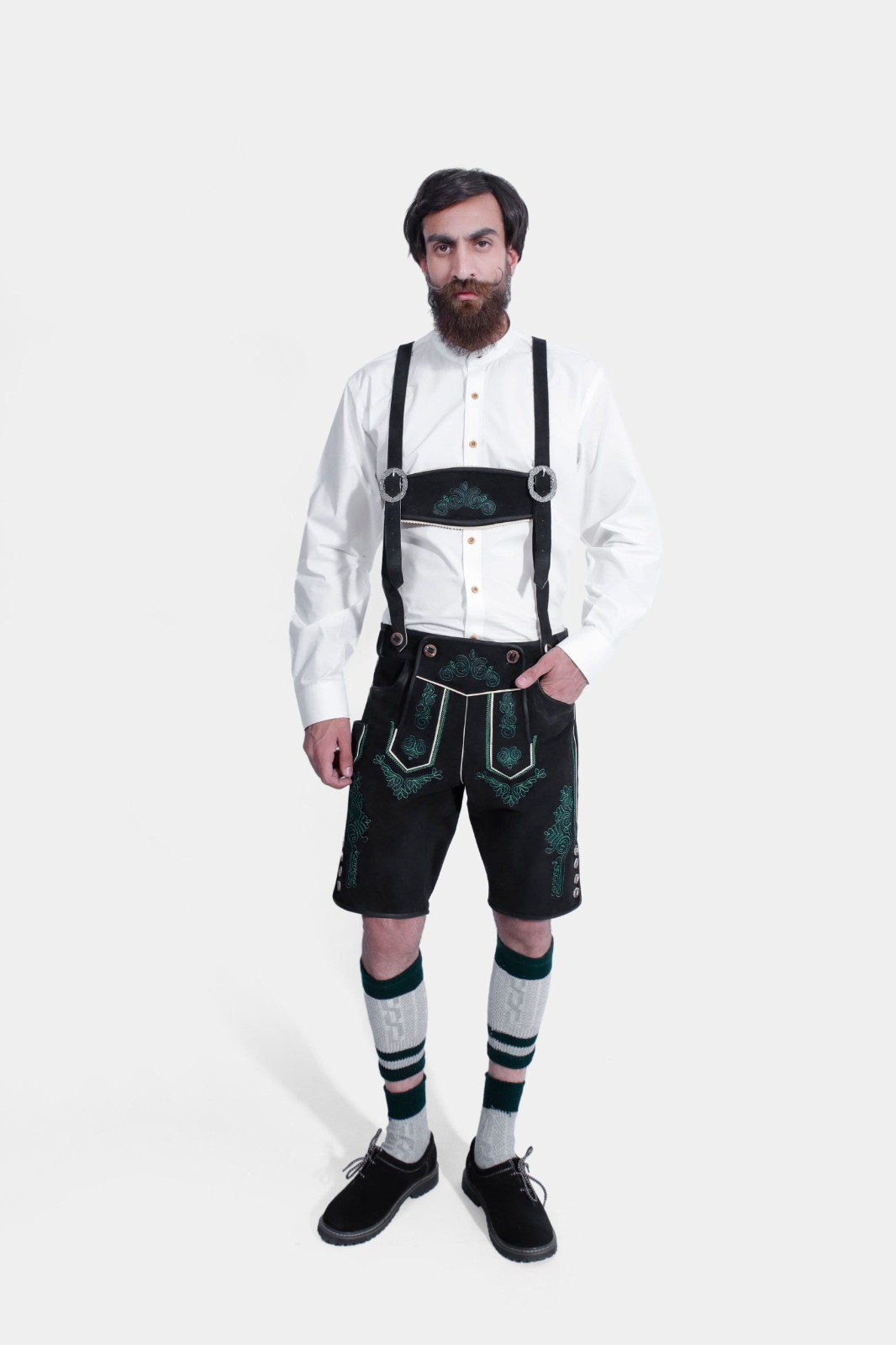 Mystic Green Suspender