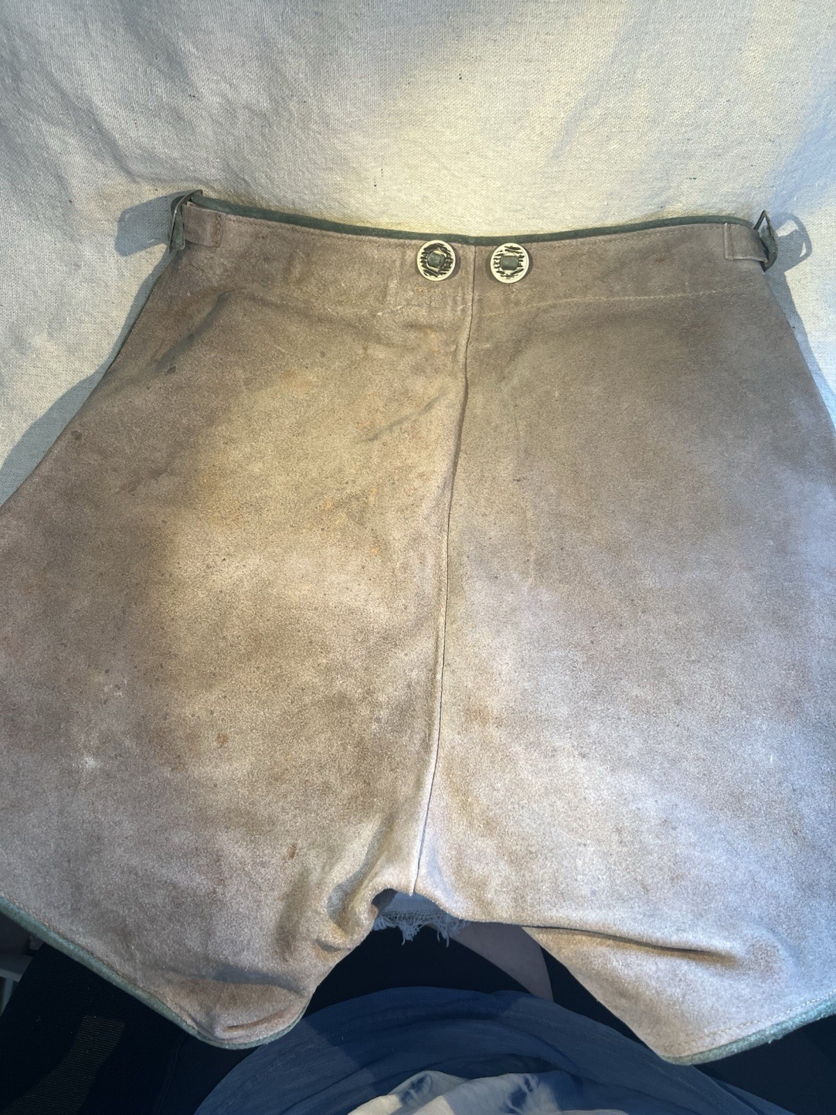 Vintage German Lederhosen Suede Leather Shorts Oktoberfest Size 26
