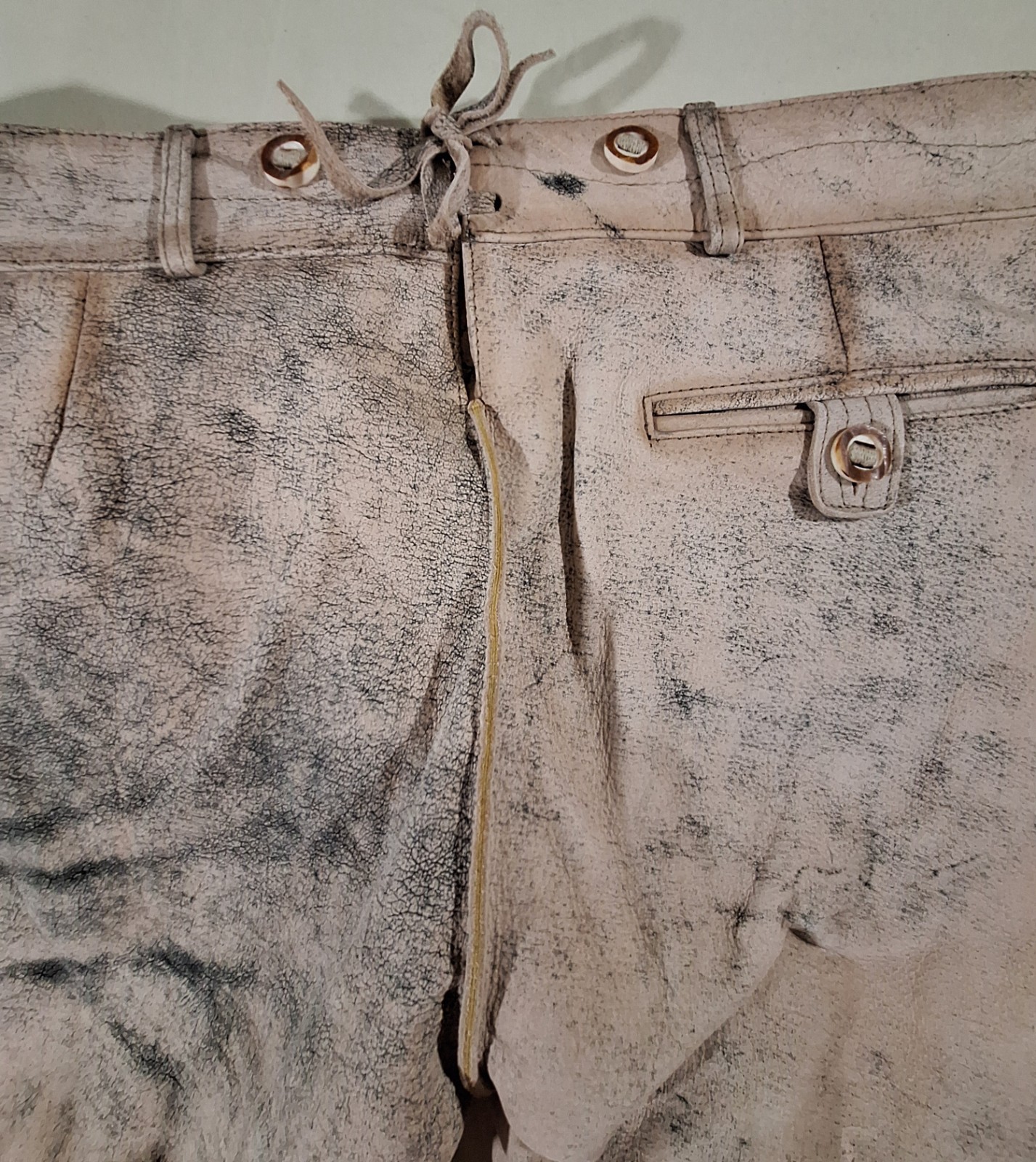NWT Schoenberger Lederhosen Leather Shorts Oktoberfest Bavarian Alpine Trachten