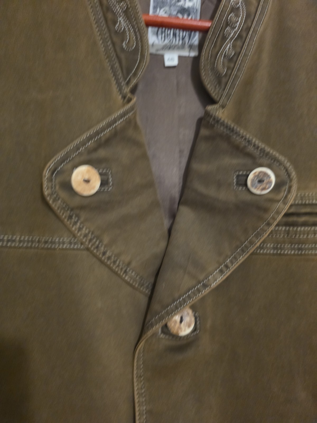 Vintage Country Line German Trachtenweste Traditional Vest Men’s Sz 48 US Sm/med
