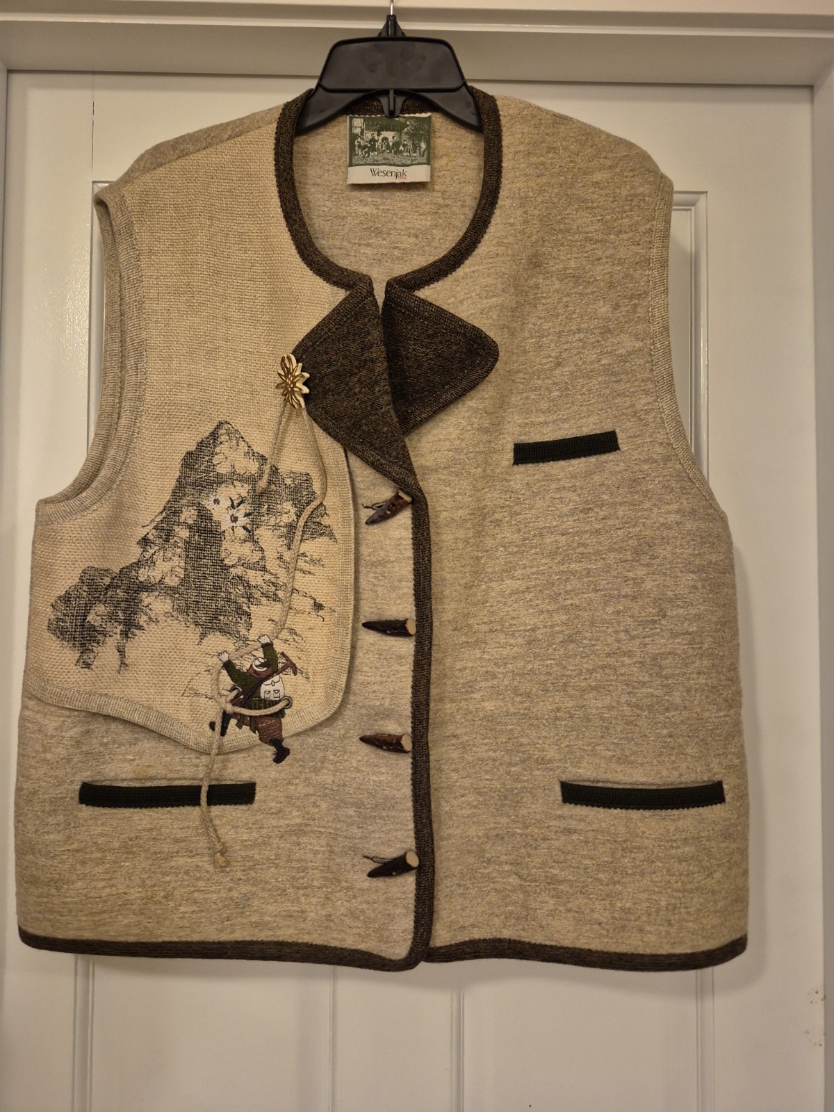 **OKTOBERFEST ** XL AUTHENTIC BAVARIAN AUSTRIAN/ GERMAN TIROL VEST OOAK