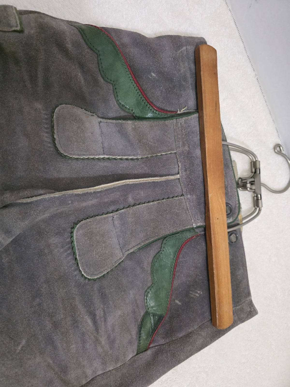 Vintage Authentic Lederhosen Suede Leather