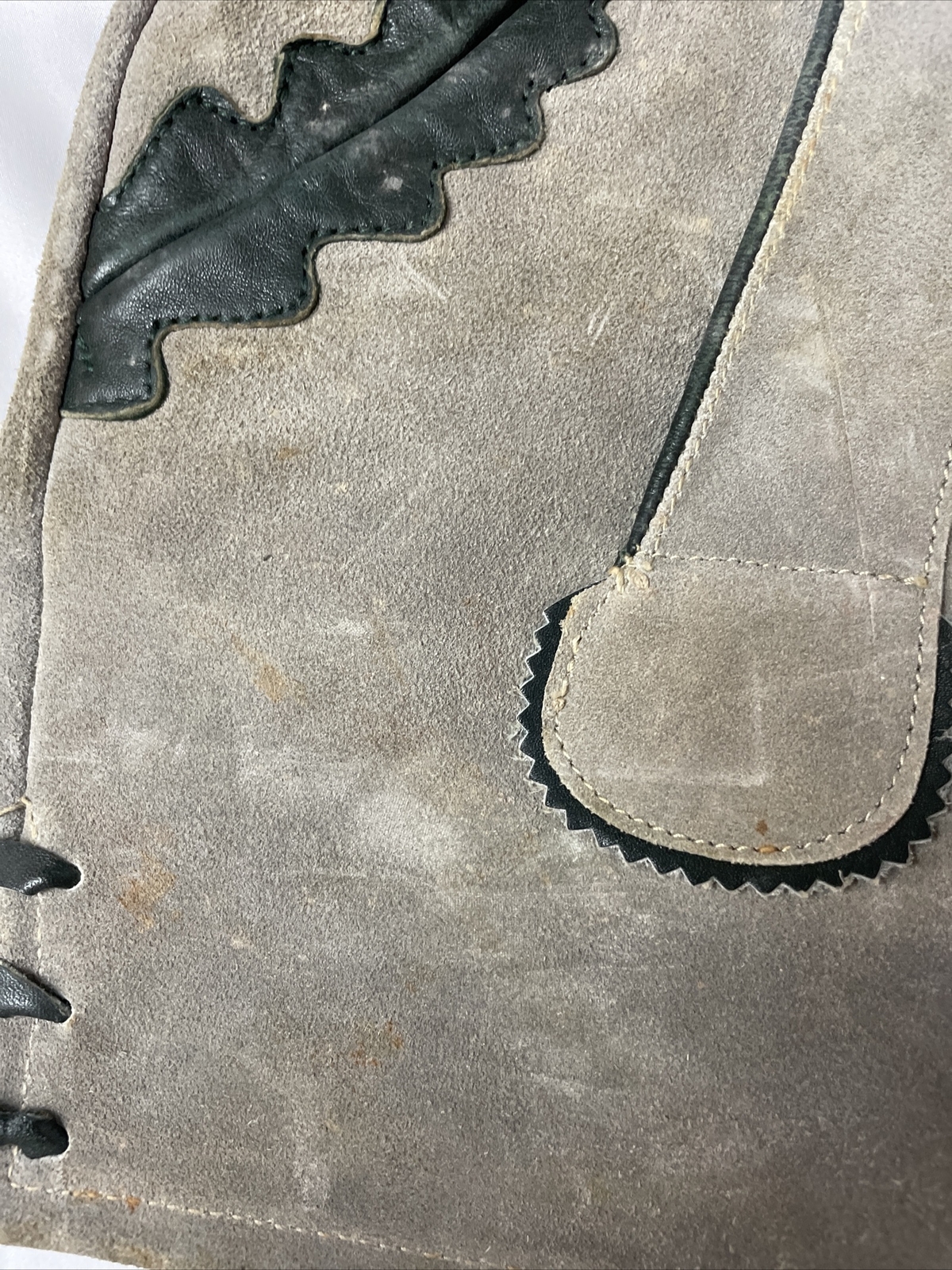 Lederhosen German Child Shorts Authentic Vintage Suede Leather Size 2 Oktoberfes
