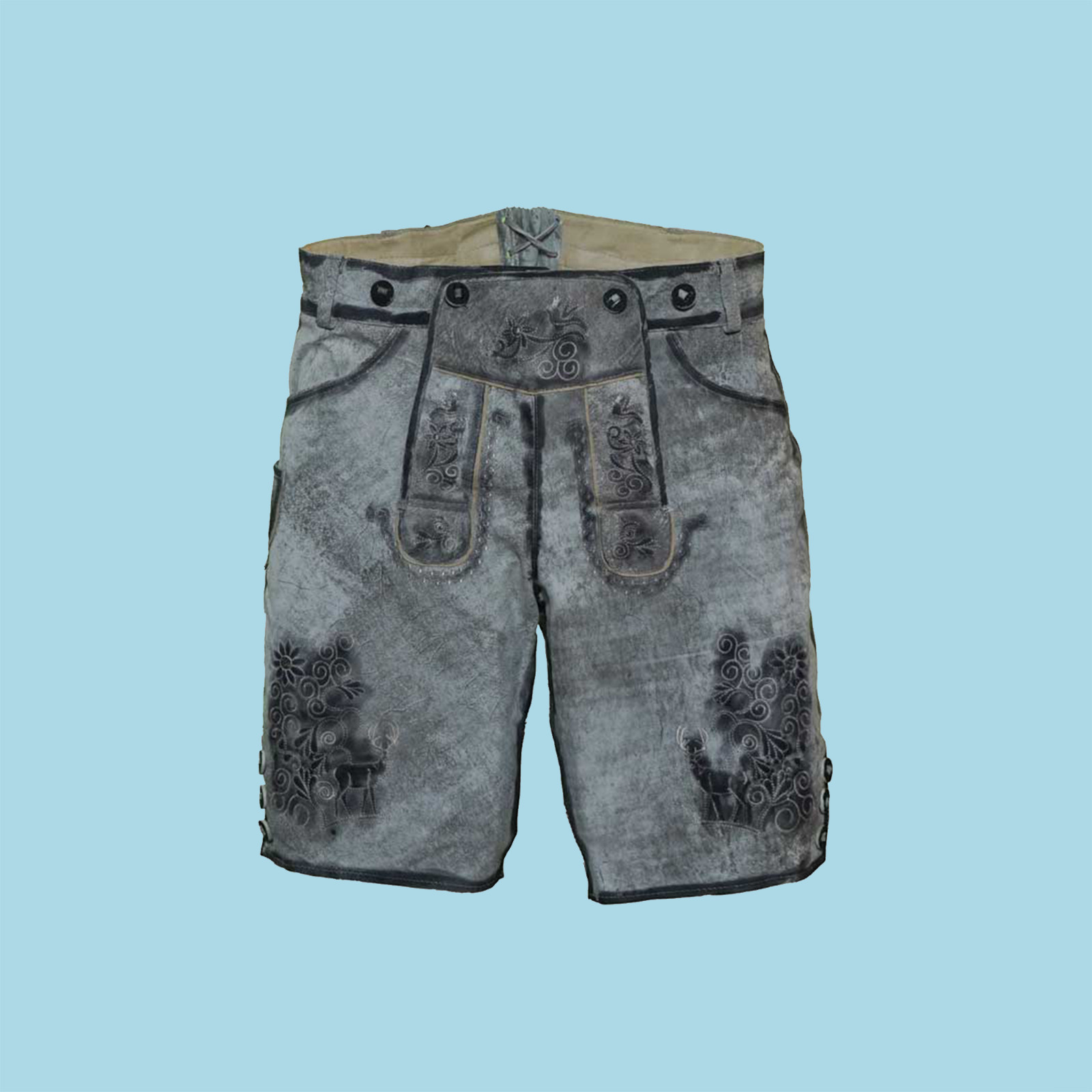 Men’s Lederhosen, Men’s Oktoberfest Lederhosen Dress, Lederhosen Goakskin shorts