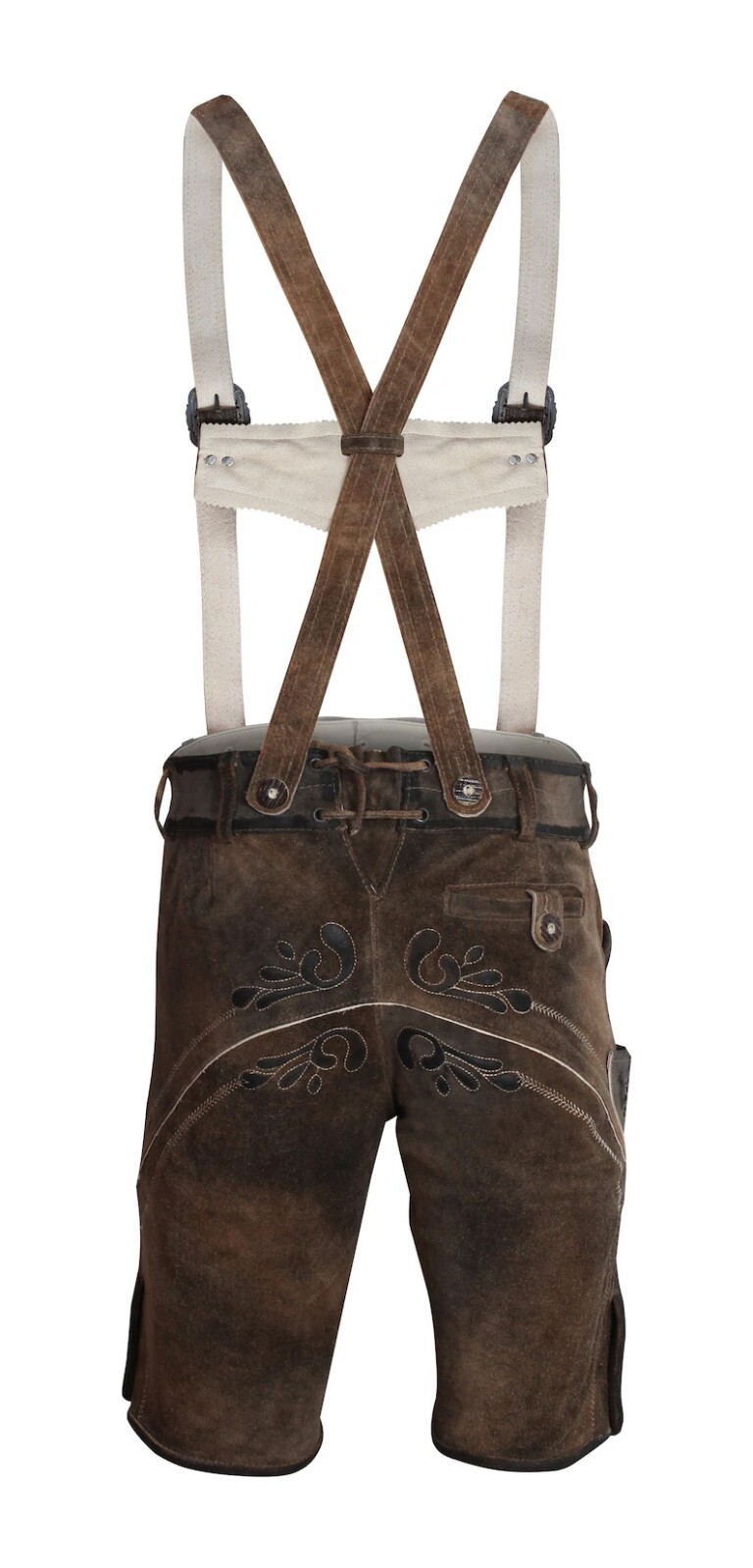 Men’s Bavarian Tratchen Lederhosen Pant German Oktoberfest Suede Leather Pants