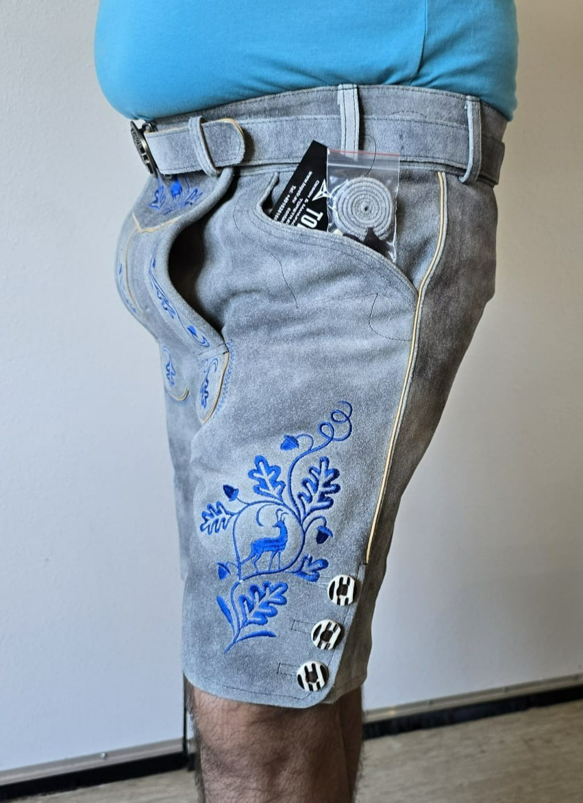 Lederhosen Men’s Short Costume Lederhosen Oktoberfest Lederhosen + Belt Size 46-64