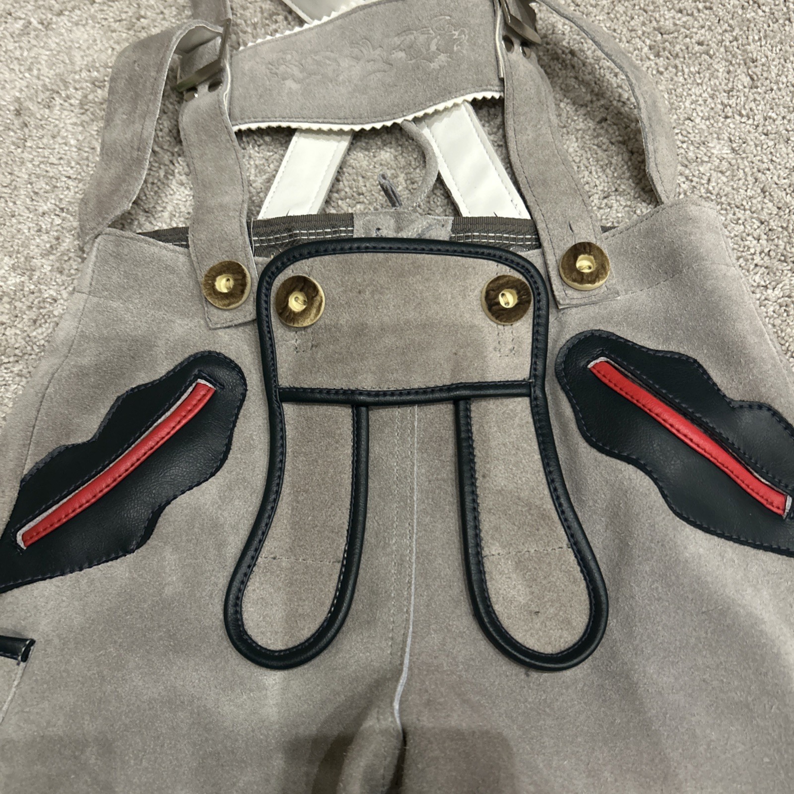 German Lederhosen Child’s Genuine Leather Size 116