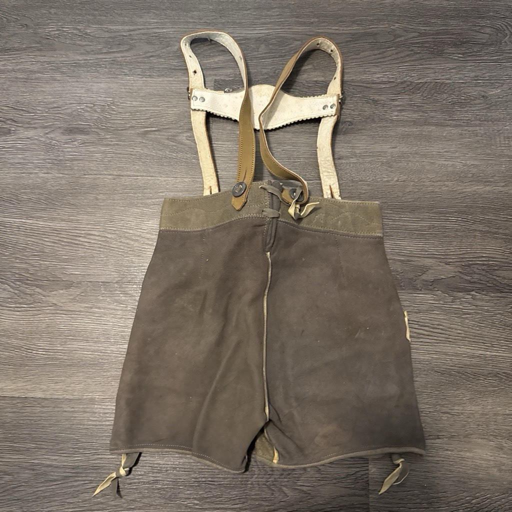 Authentic Kids Lederhosen Bavarian German Oktoberfest Christmas Vintage Set Nice