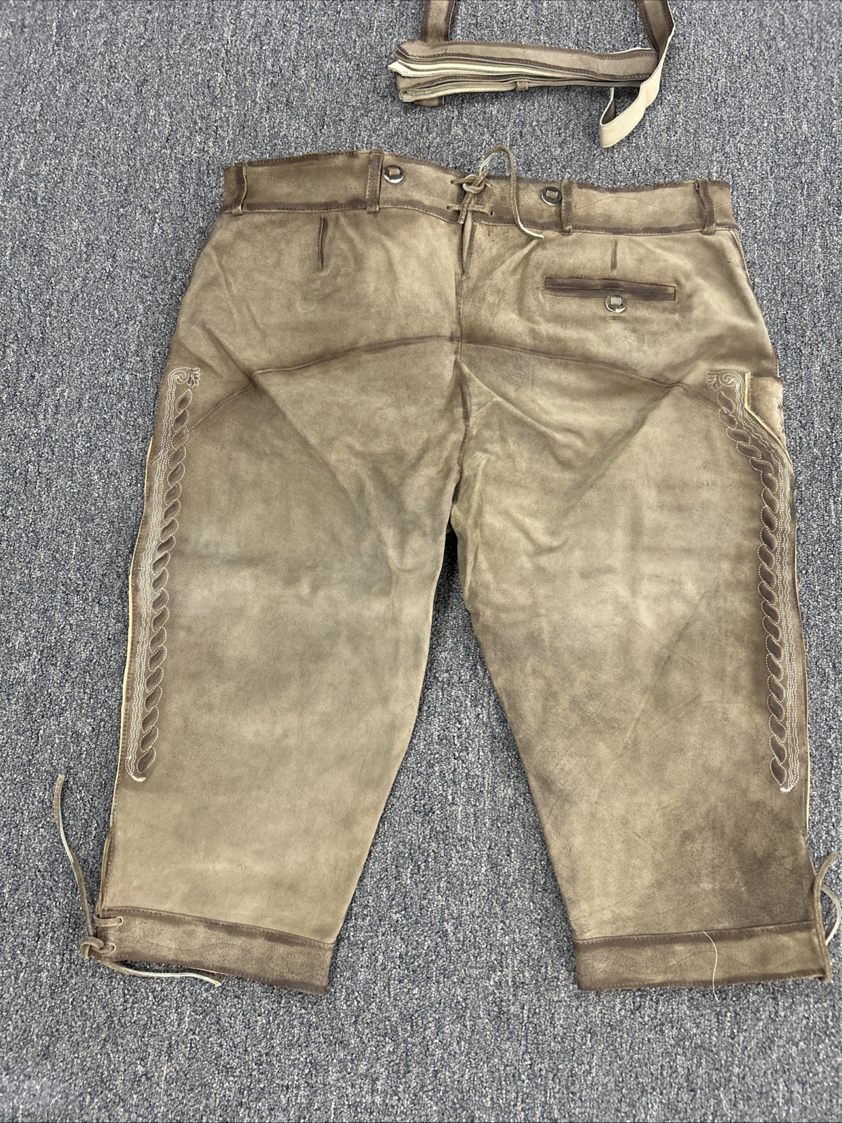 lederhosen Store men leather Shorts Bavarian Classic 58 EU 41-42 Uk/US