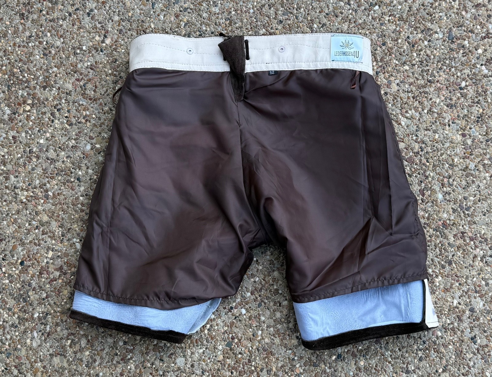 German Georg Leather Lederhosen (Shorts Only) by Lederhosen4u, Tag Size 52/36″