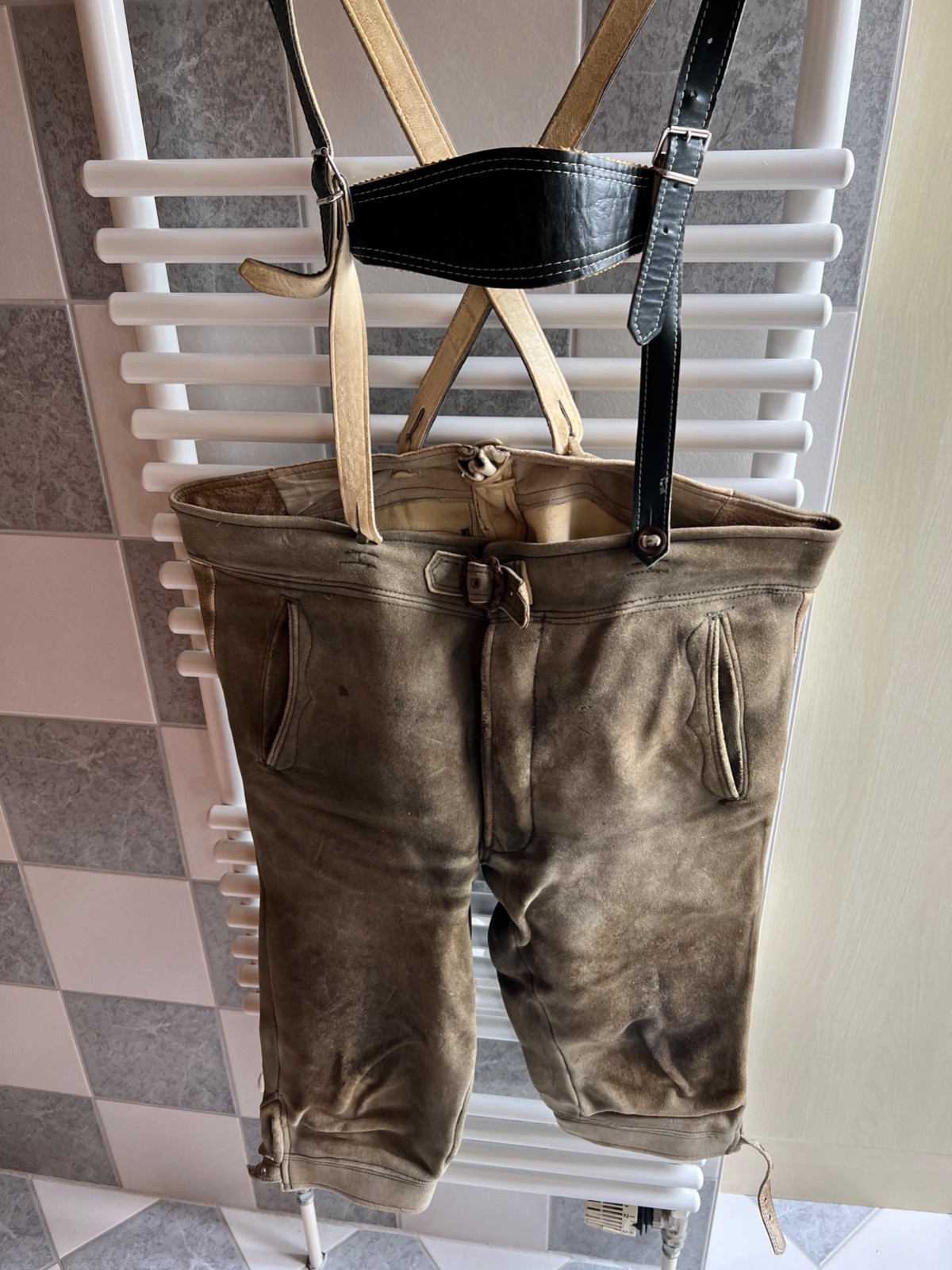 Genuine Bavarian Traditions Deerskin Trousers Lederhosen Oktoberfest Size 50