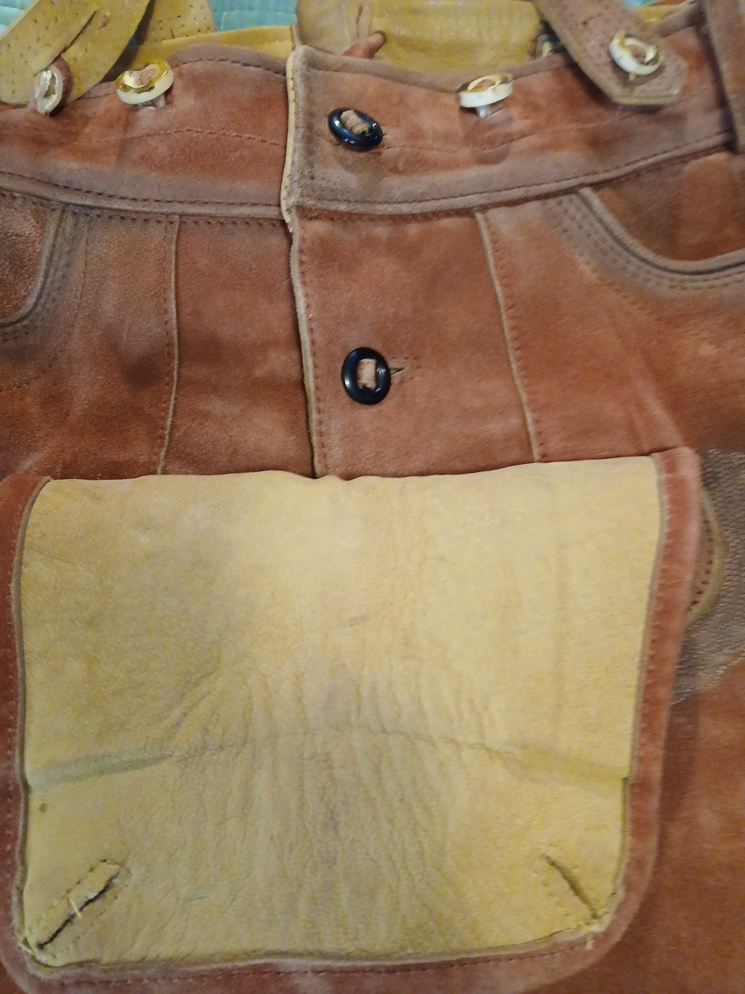 German Festival Authentic Stockerpoint Leaderhosen Leather Cuir Shorts & Suspend